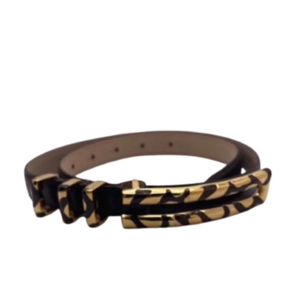St. John Brown leather and Gold Accent Belt main image 11